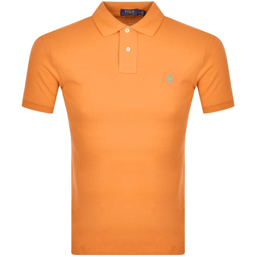 Alternative Image for ProductRalph Lauren Custom Slim Polo T Shirt Orange1